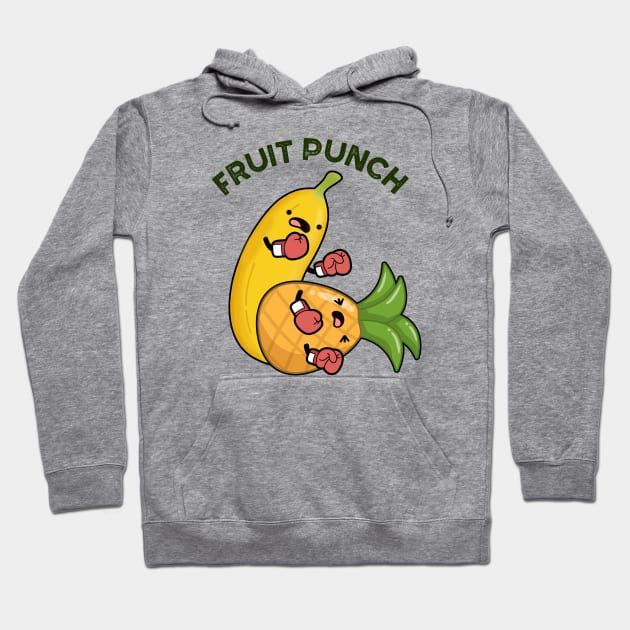 Fruit Punch Funny Drink Pun Hoodie by punnybone